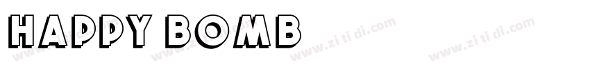 HAppy bomb字体转换